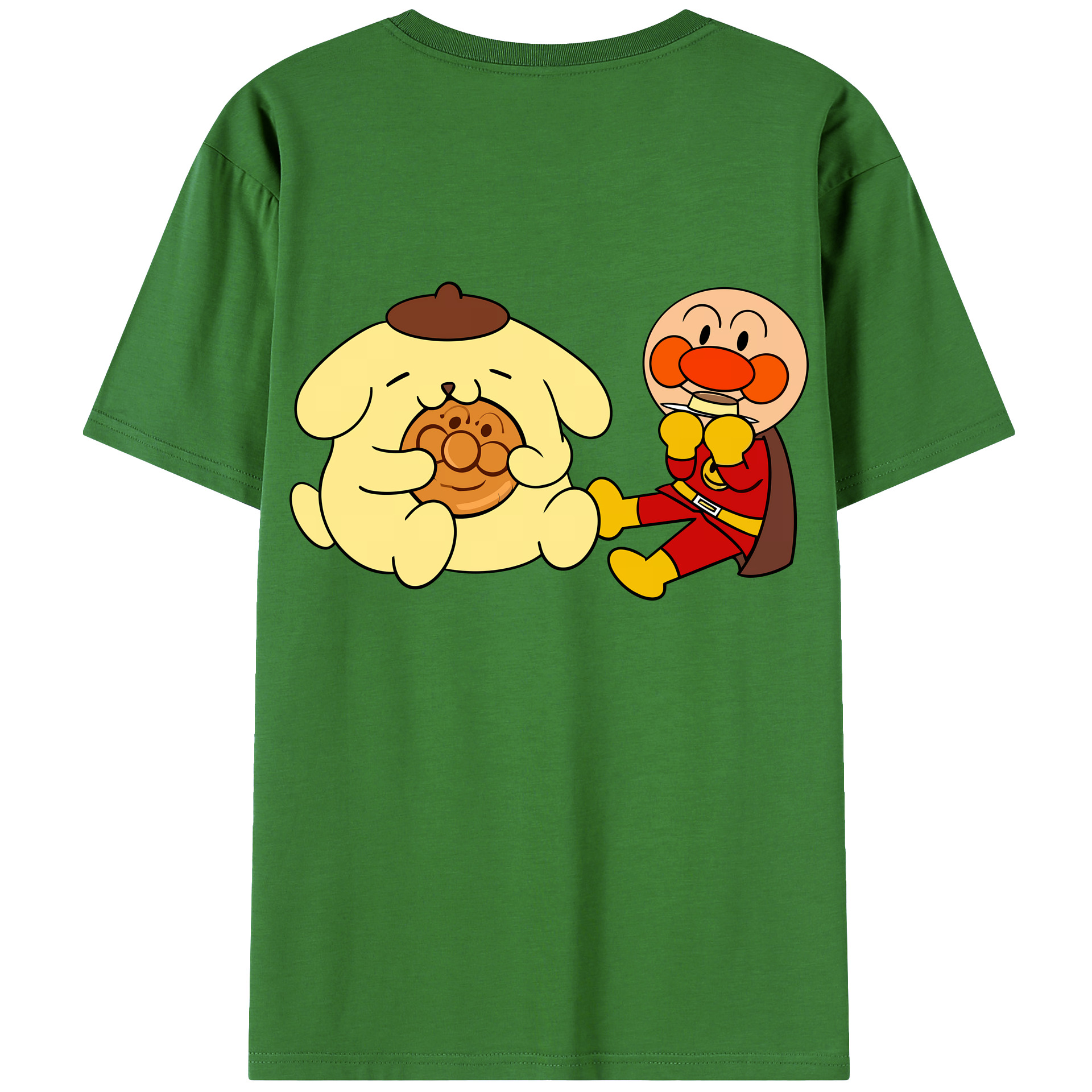 （画像用） アンパンマン Anpanman レディース半袖Tシャツ(バックプリント)